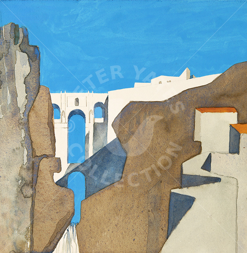 Ronda, 1954 painting by Peter Yates